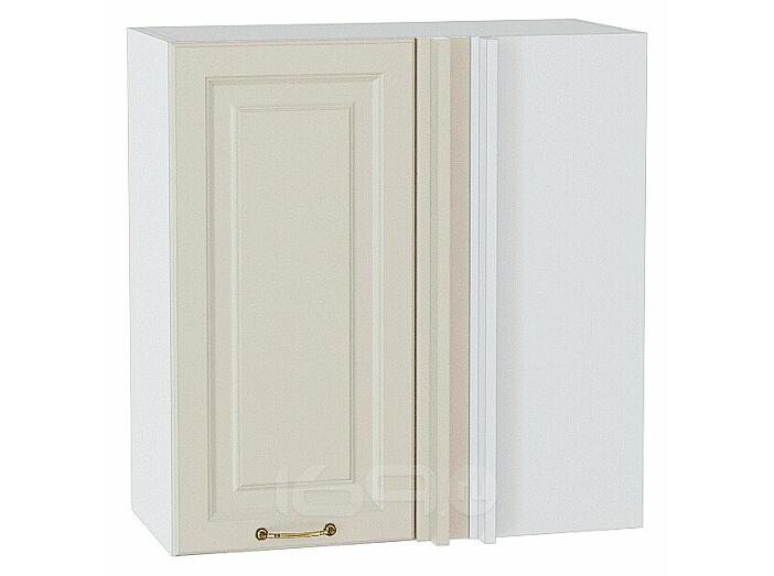 Шкаф верхний прямой угловой Ницца Агат/Белый 716*690*345