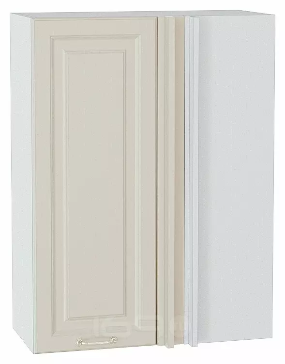Шкаф верхний прямой угловой Ницца Агат/Белый 920*690*345