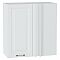 Шкаф верхний прямой угловой Ницца Белый/Белый 716*690*345