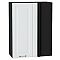 Шкаф верхний прямой угловой Ницца Белый/Graphite 920*700*345
