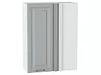 Шкаф верхний прямой угловой Ницца Графит/Белый 920*700*345