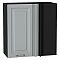 Шкаф верхний прямой угловой Ницца Графит/Graphite 716*700*345