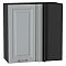 Шкаф верхний прямой угловой Ницца Графит/Graphite 716*690*345