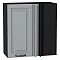 Шкаф верхний прямой угловой Ницца Magnum/Graphite 716*700*345