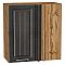 Шкаф верхний прямой угловой Прага Венге премиум Дуб Вотан 716*700*345
