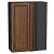 Шкаф верхний прямой угловой Шале Brown Dreamline Graphite 920*690*345