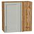 Шкаф верхний прямой угловой Сканди Cappuccino Softwood Дуб Вотан 716*700*345