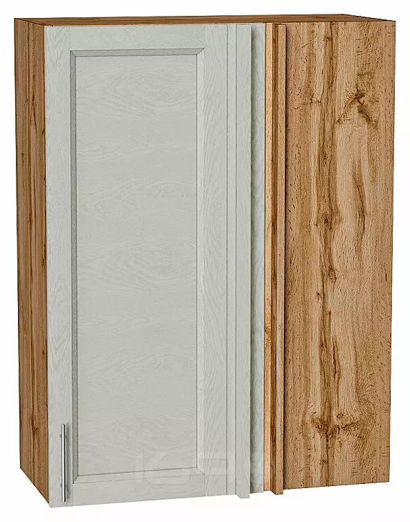 Шкаф верхний прямой угловой Сканди Cappuccino Softwood Дуб Вотан 920*700*345