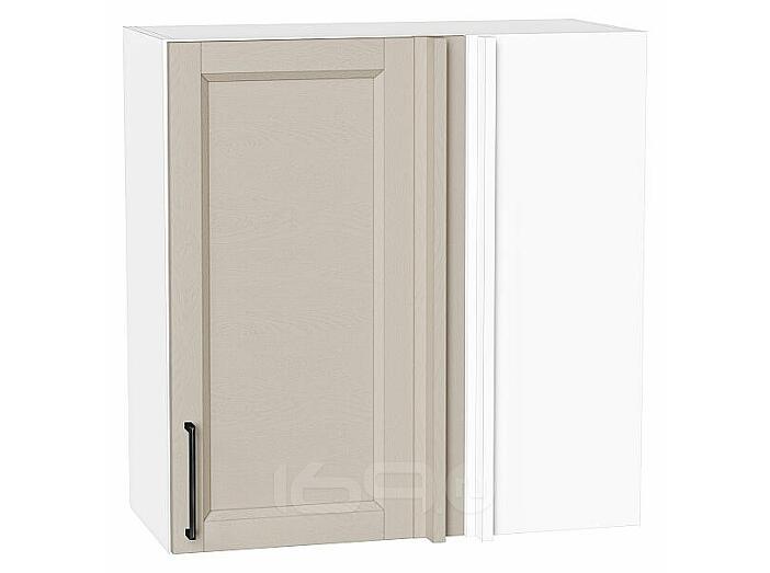 Шкаф верхний прямой угловой Сканди Cream Silkwood/Белый 716*700*345