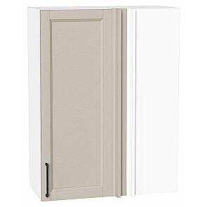 Шкаф верхний прямой угловой Сканди Cream Silkwood/Белый 920*700*345