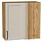 Шкаф верхний прямой угловой Сканди Cream Silkwood/Дуб Вотан 716*700*345