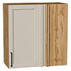 Шкаф верхний прямой угловой Сканди Cream Silkwood/Дуб Вотан 716*700*345