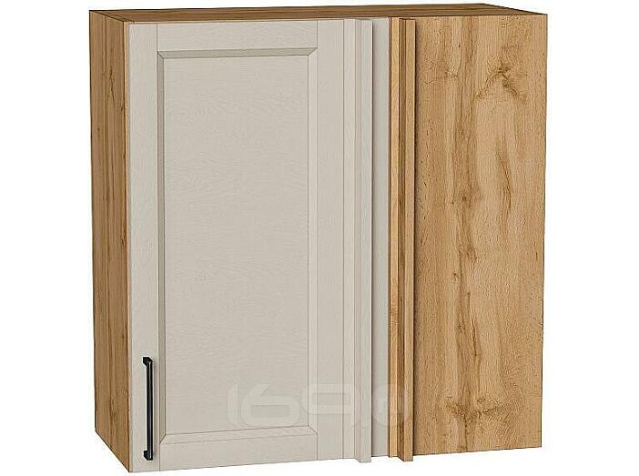 Шкаф верхний прямой угловой Сканди Cream Silkwood/Дуб Вотан 716*700*345