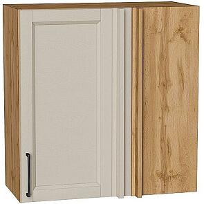 Шкаф верхний прямой угловой Сканди Cream Silkwood/Дуб Вотан 716*700*345