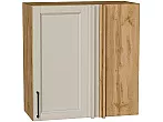 Шкаф верхний прямой угловой Сканди Cream Silkwood/Дуб Вотан 716*700*345