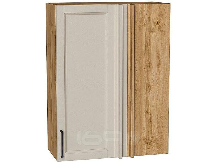 Шкаф верхний прямой угловой Сканди Cream Silkwood/Дуб Вотан 920*700*345