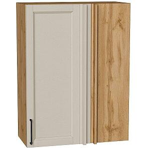 Шкаф верхний прямой угловой Сканди Cream Silkwood/Дуб Вотан 920*700*345