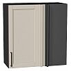 Шкаф верхний прямой угловой Сканди Cream Silkwood/Graphite 716*700*345