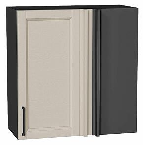Шкаф верхний прямой угловой Сканди Cream Silkwood/Graphite 716*700*345