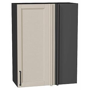 Шкаф верхний прямой угловой Сканди Cream Silkwood/Graphite 920*700*345