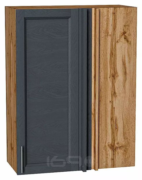 Шкаф верхний прямой угловой Сканди Graphite Softwood Дуб Вотан 920*700*345