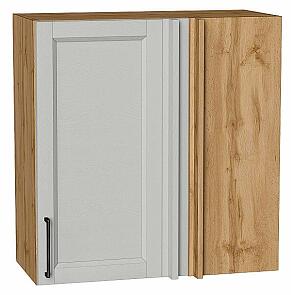 Шкаф верхний прямой угловой Сканди Grey Silkwood/Дуб Вотан 716*700*345