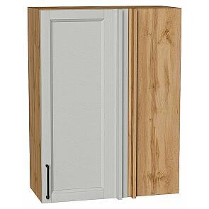 Шкаф верхний прямой угловой Сканди Grey Silkwood/Дуб Вотан 920*700*345
