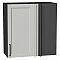Шкаф верхний прямой угловой Сканди Grey Silkwood/Graphite 716*700*345