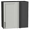 Шкаф верхний прямой угловой Сканди Grey Silkwood/Graphite 716*700*345