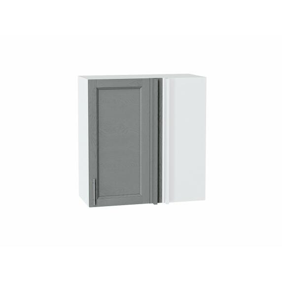 Шкаф верхний прямой угловой Сканди Grey Softwood Белый 716*700*345