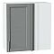 Шкаф верхний прямой угловой Сканди Grey Softwood Белый 716*700*345 Шкаф верхний прямой угловой Сканди Grey Softwood Белый 716*700*345