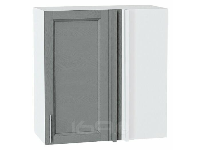 Шкаф верхний прямой угловой Сканди Grey Softwood Белый 716*700*345