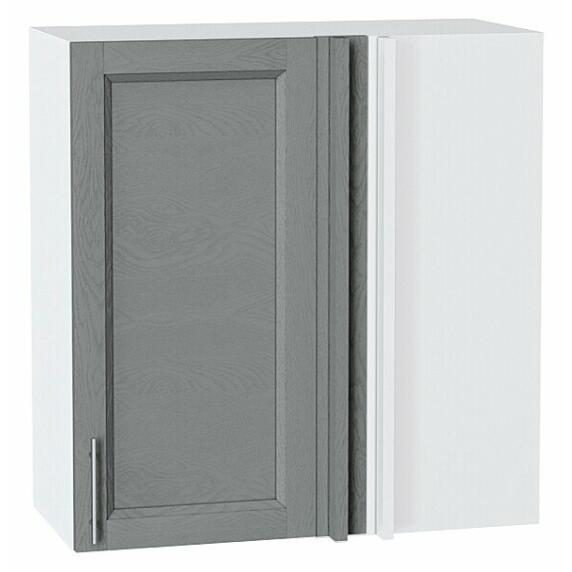 Шкаф верхний прямой угловой Сканди Grey Softwood Белый 716*700*345