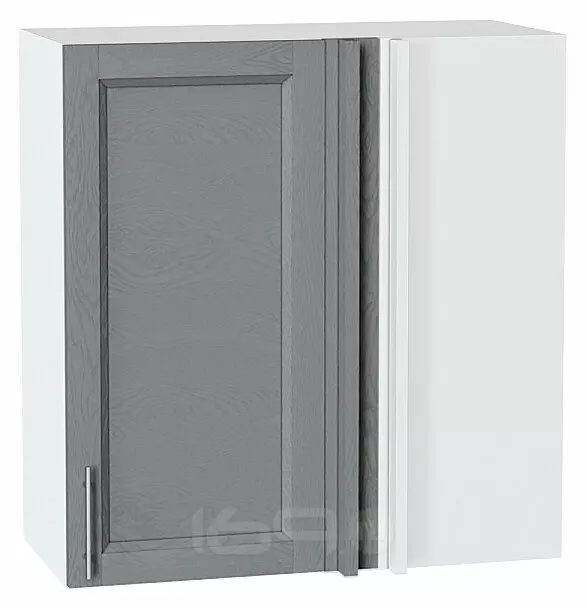 Шкаф верхний прямой угловой Сканди Grey Softwood Белый 716*700*345