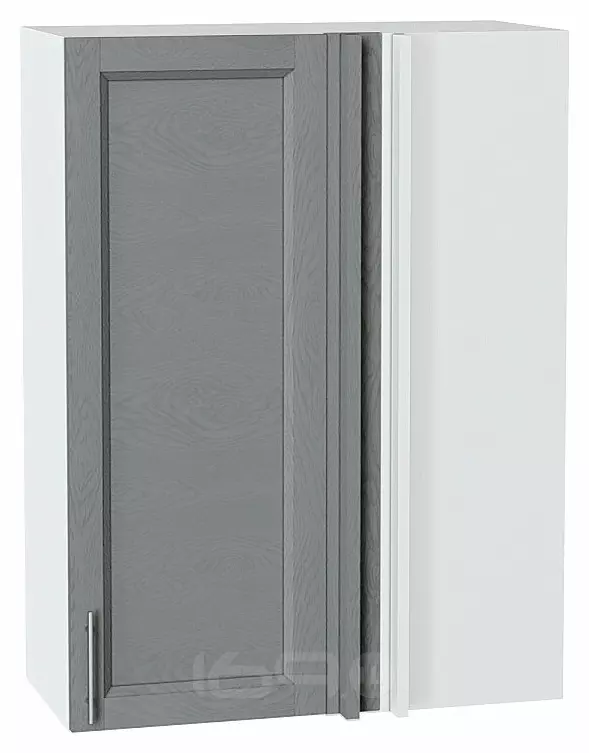 Шкаф верхний прямой угловой Сканди Grey Softwood Белый 920*700*345