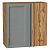 Шкаф верхний прямой угловой Сканди Grey Softwood Дуб Вотан 716*700*345