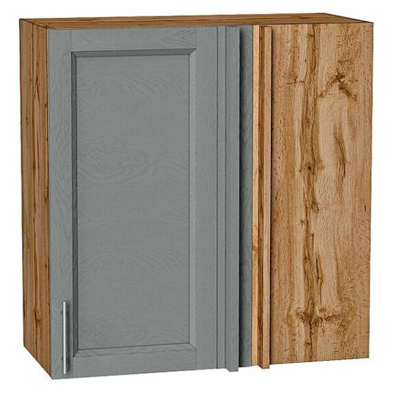Шкаф верхний прямой угловой Сканди Grey Softwood Дуб Вотан 716*700*345