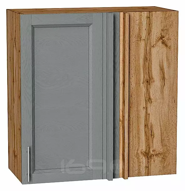 Шкаф верхний прямой угловой Сканди Grey Softwood Дуб Вотан 716*700*345