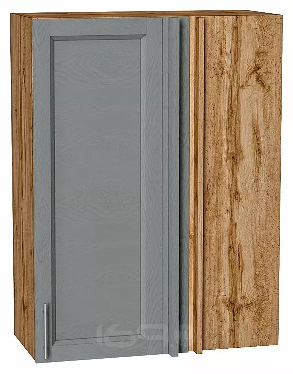 Шкаф верхний прямой угловой Сканди Grey Softwood Дуб Вотан 920*700*345