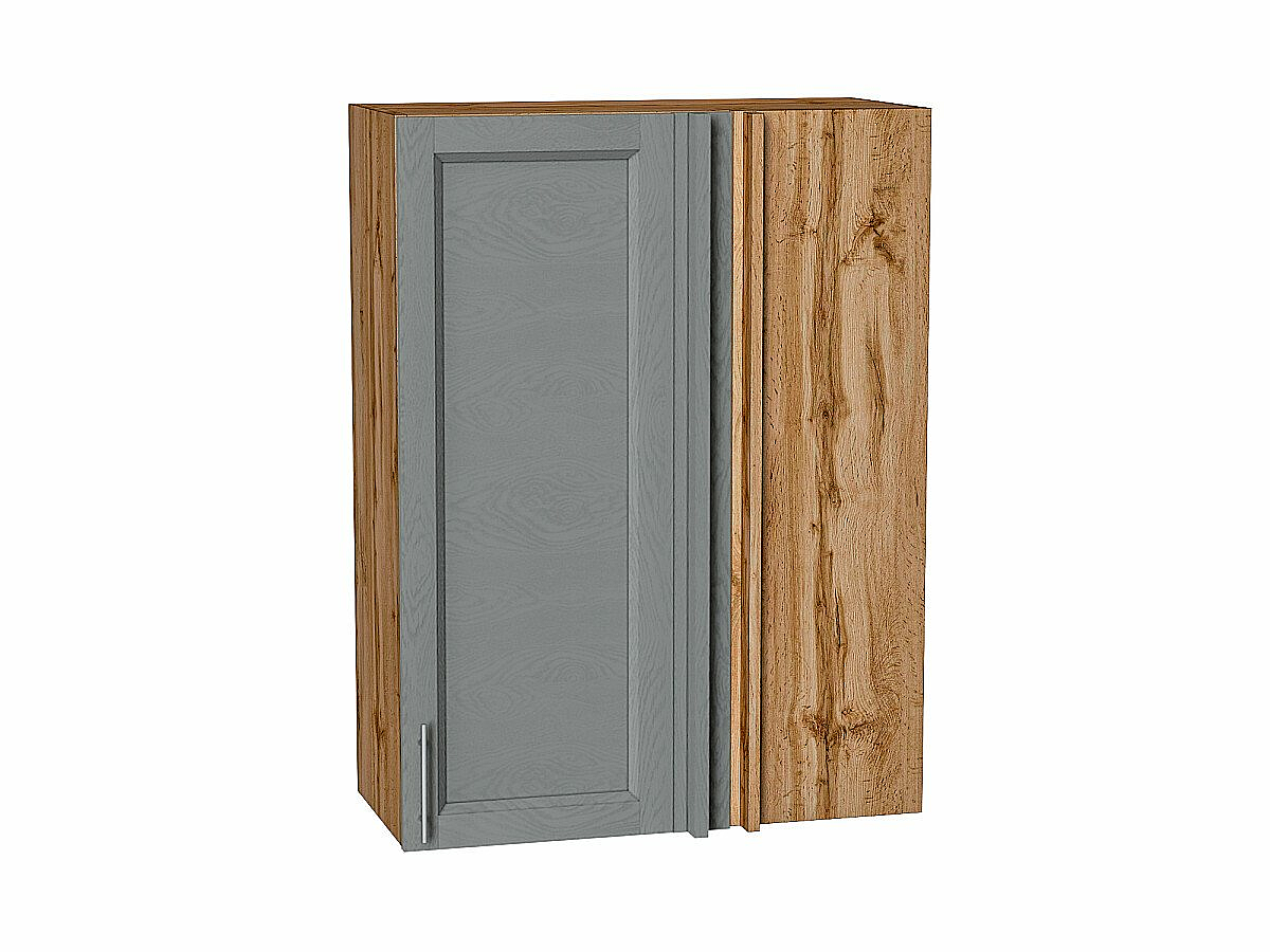 Шкаф верхний прямой угловой Сканди Grey Softwood Дуб Вотан 920*700*345