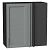 Шкаф верхний прямой угловой Сканди Grey Softwood Graphite 716*700*345