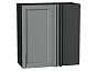 Шкаф верхний прямой угловой Сканди Grey Softwood Graphite 716*700*345