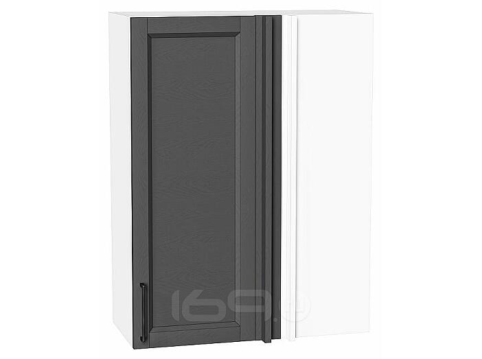 Шкаф верхний прямой угловой Сканди Stormy Silkwood/Белый 920*700*345