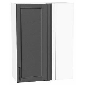 Шкаф верхний прямой угловой Сканди Stormy Silkwood/Белый 920*700*345