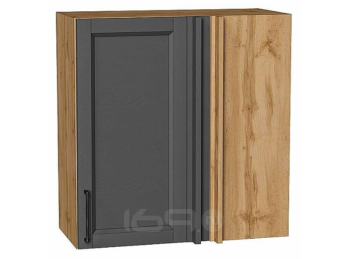 Шкаф верхний прямой угловой Сканди Stormy Silkwood/Дуб Вотан 716*700*345