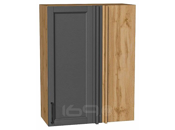 Шкаф верхний прямой угловой Сканди Stormy Silkwood/Дуб Вотан 920*700*345