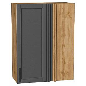 Шкаф верхний прямой угловой Сканди Stormy Silkwood/Дуб Вотан 920*700*345
