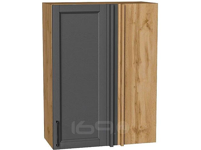 Шкаф верхний прямой угловой Сканди Stormy Silkwood/Дуб Вотан 920*700*345