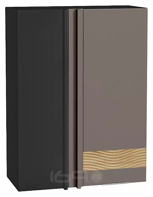 Шкаф верхний прямой угловой Терра DR Смоки Софт Graphite 920*700*345