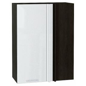 Шкаф верхний прямой угловой Валерия-М Белый металлик Graphite